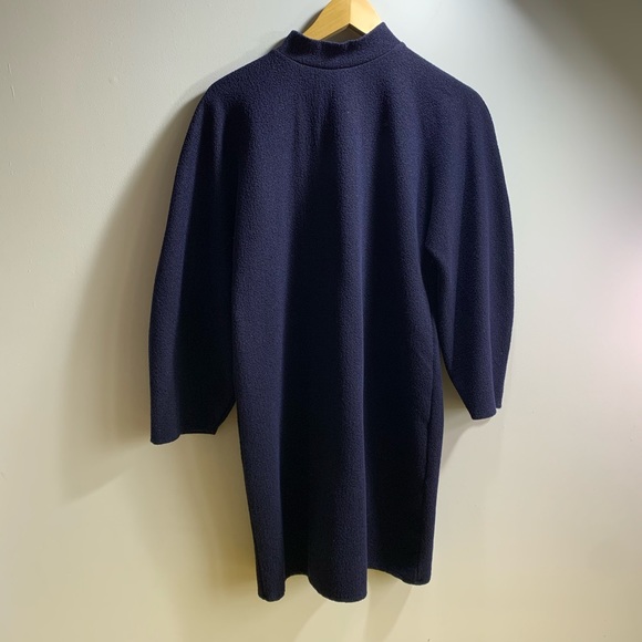 Zara Black and Navy Shift dress Ballon sleeve - Picture 3 of 11